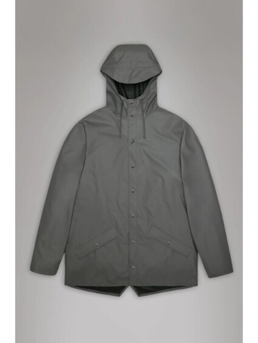 RAINS Jacket W3 Grey  Waterproof Hooded Rain Jacket Unisex XXL NWT